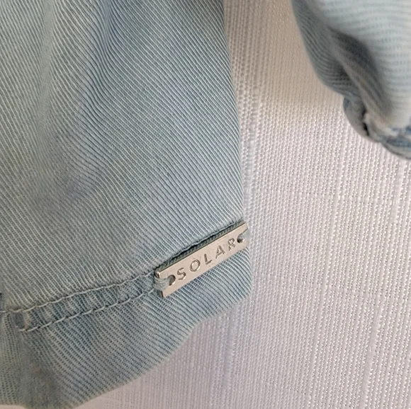 Solar Distressed Off the Shoulder Top - Picture 3 of 10